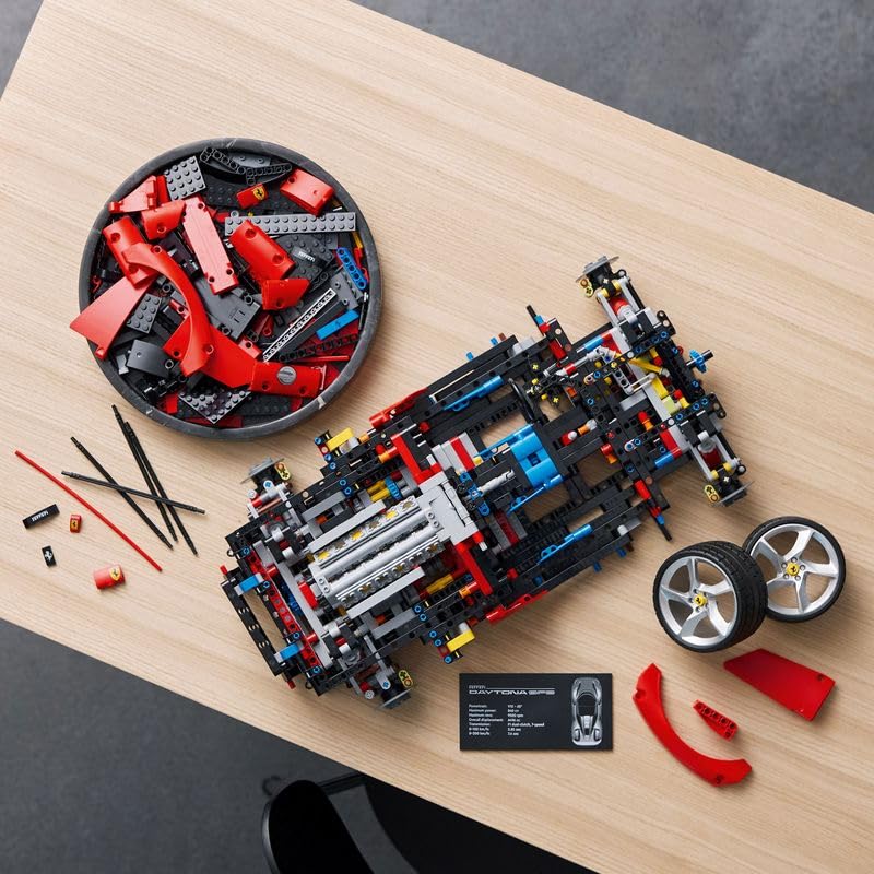 LEGO Technic Ferrari Daytona SP3, Maqueta de Súper Coche Rojo para Construir, Escala 1:8, Regalo Coleccionable para Hombres y Mujeres, Ultimate Car Concept 42143