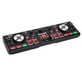 Numark DJ2GO2 Touch Controlador DJ USB Compacto de 2 Canales para Serato DJ Con Mezclador Crossfader, Interfaz de Audio y Jog Wheels de Sensibilidad Táctil