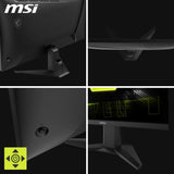 MSI mag 275QF Monitor Gaming Plano WQHD (2560x1440) Panel IPS rápido¡, 180Hz / 0.5 m (GtG, mín.), 1 ms (MPRT) 16:9, HDR Ready, 300 nits, Negro