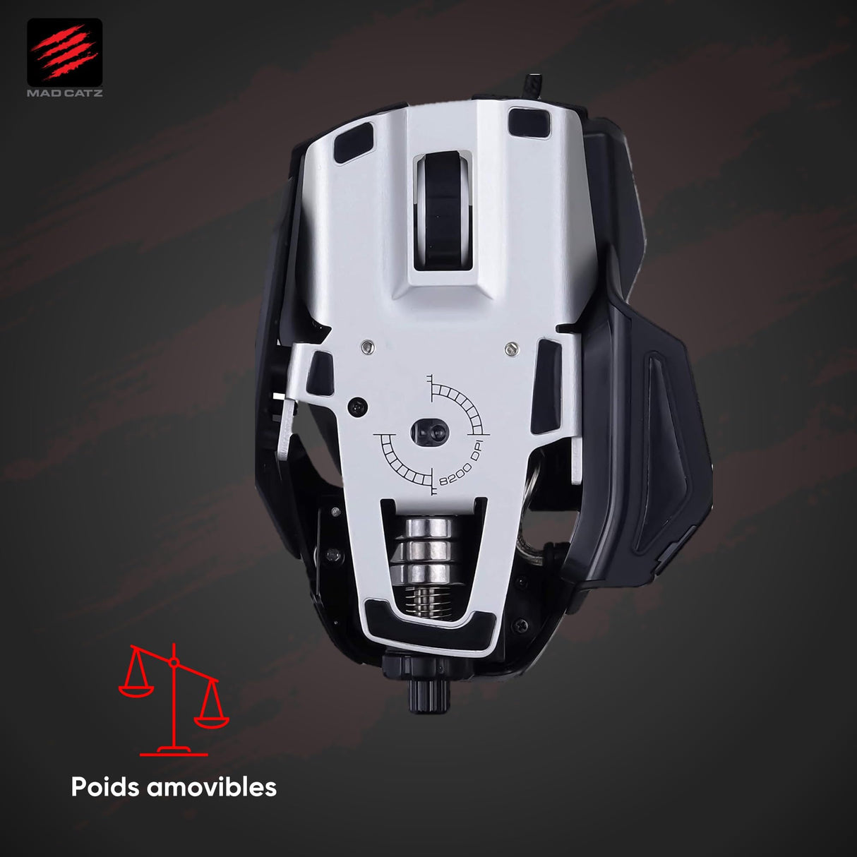 Mad Catz R.A.T. 6+ - Ratón (mano derecha, Óptico, USB, 12000 DPI, 12000 pps, Negro)