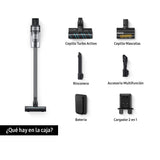 SAMSUNG Aspiradora sin Cable Jet 75E Pet 200AW con Cepillo para Mascotas VS20B75AGR5/WA