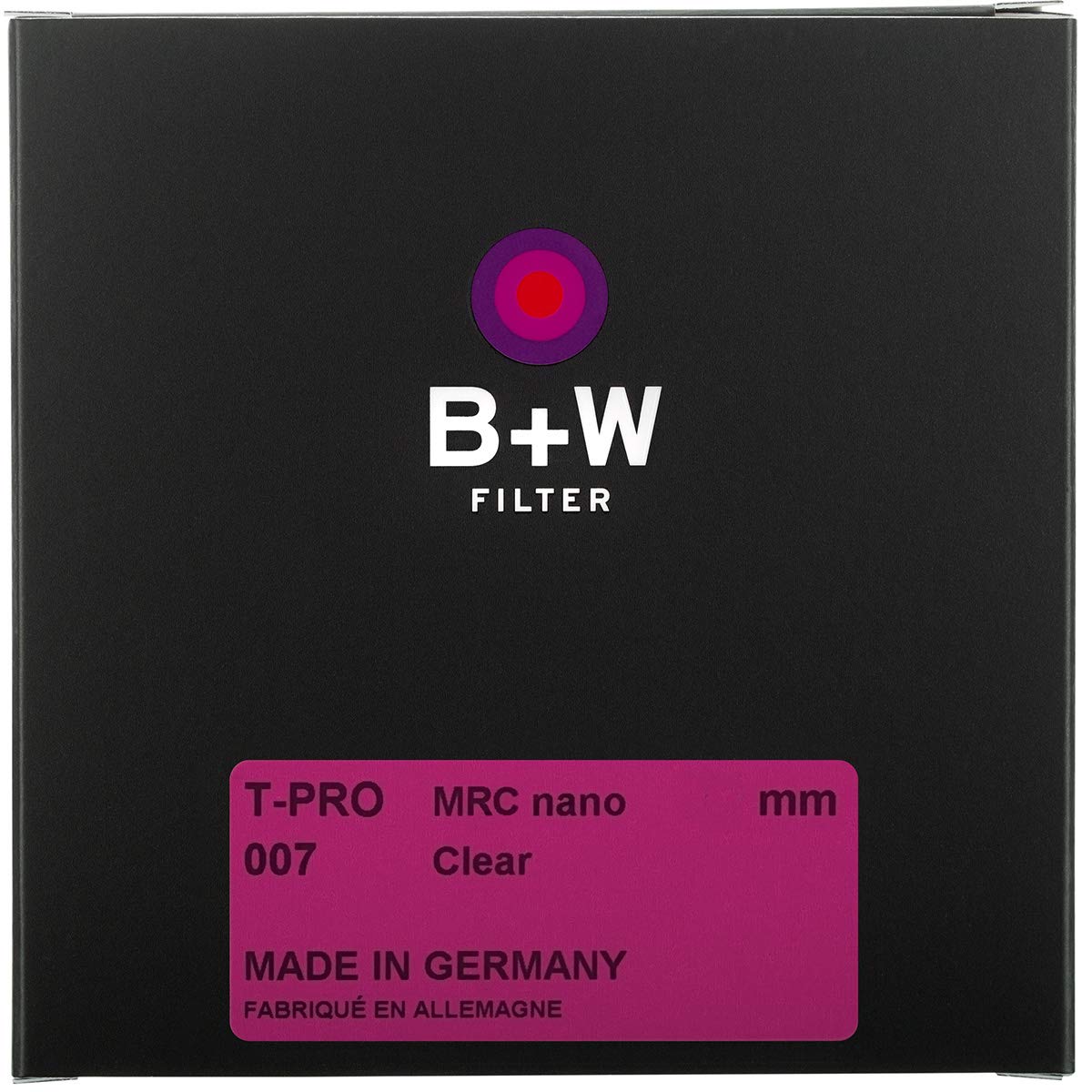 B+W 007 Filtro de protección, Filtro Transparente (77 mm, T-Pro, Acabado Titanio, MRC Nano, 16 Veces Recubierto, superfino, Premium)