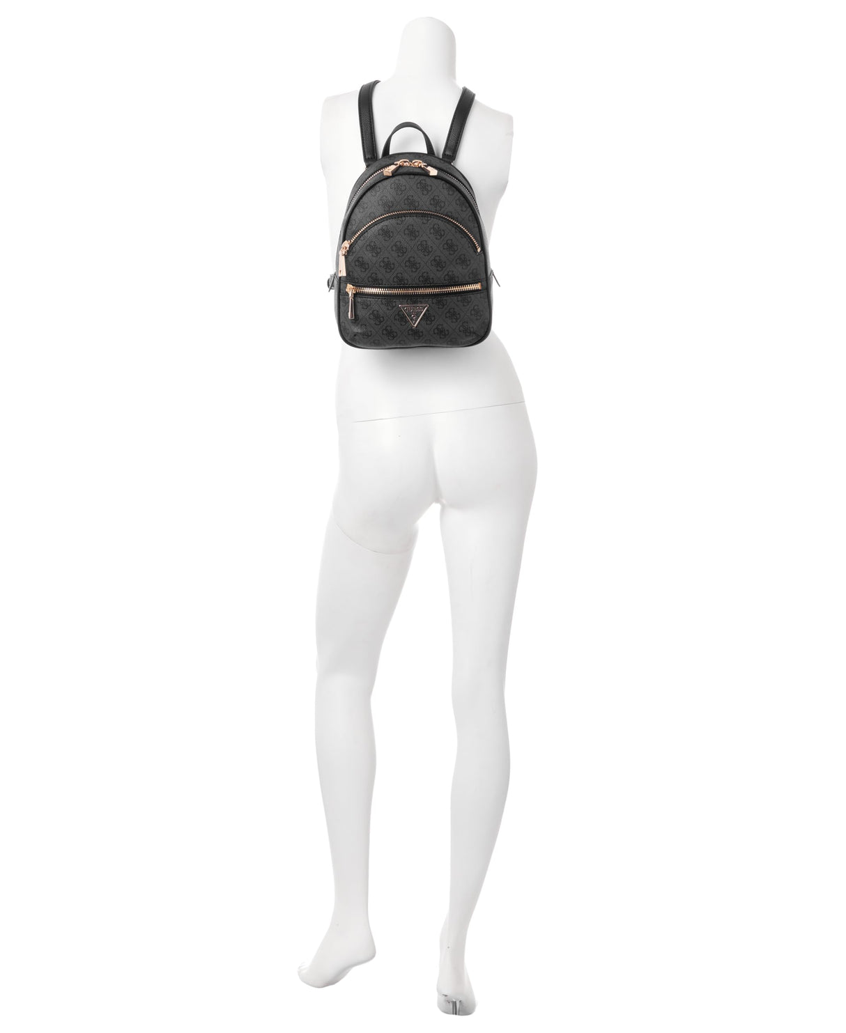 GUESS Manhattan Backpack Mochila, Logotipo de Carbono, Talla única para Mujer