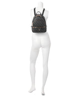 GUESS Manhattan Backpack Mochila, Logotipo de Carbono, Talla única para Mujer