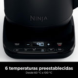 Ninja Hervidor de agua con temperatura regulable, 1,7 l, con control de temperatura, pantalla LED, fácil de usar con hervido rápido y función Hold Temp, en negro mate, KT200EU