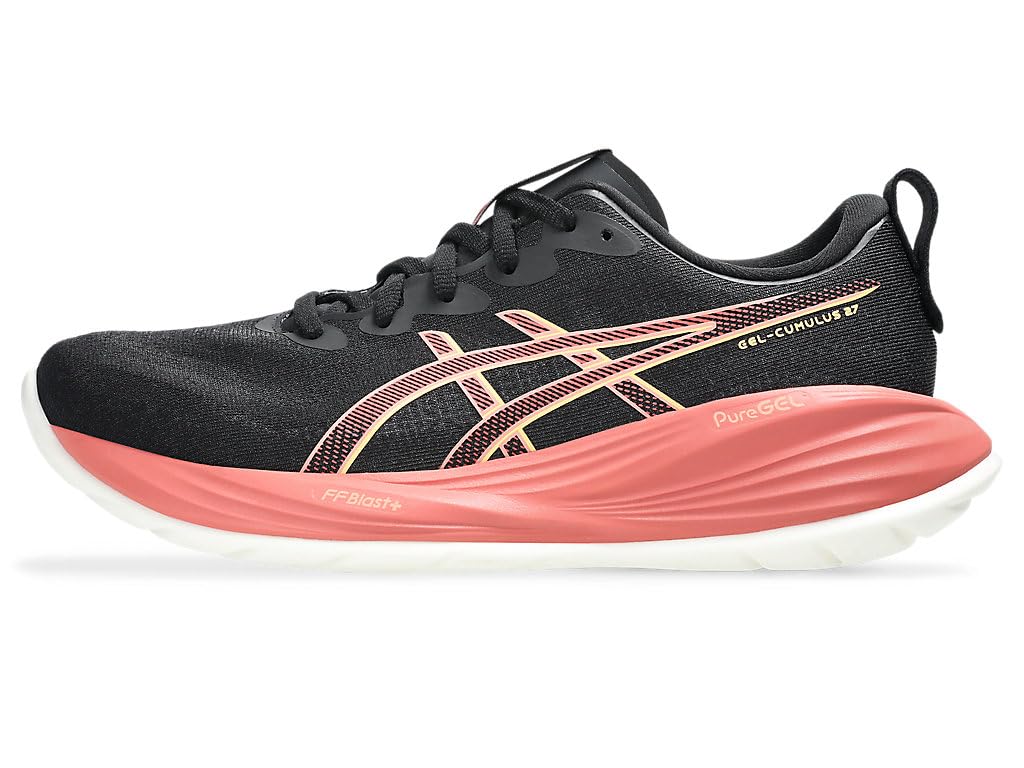 ASICS Gel-Cumulus 27, Sneaker Mujer, Black Orange Glow, 39 EU