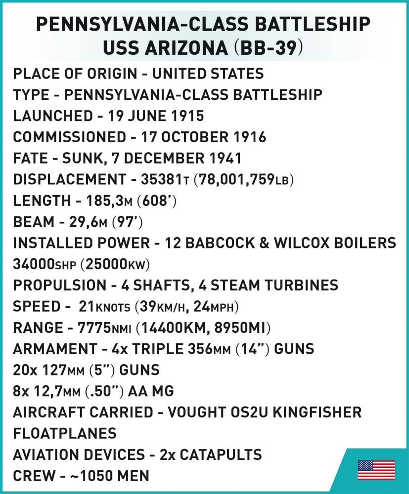 COBI USS Arizona (BB-39)