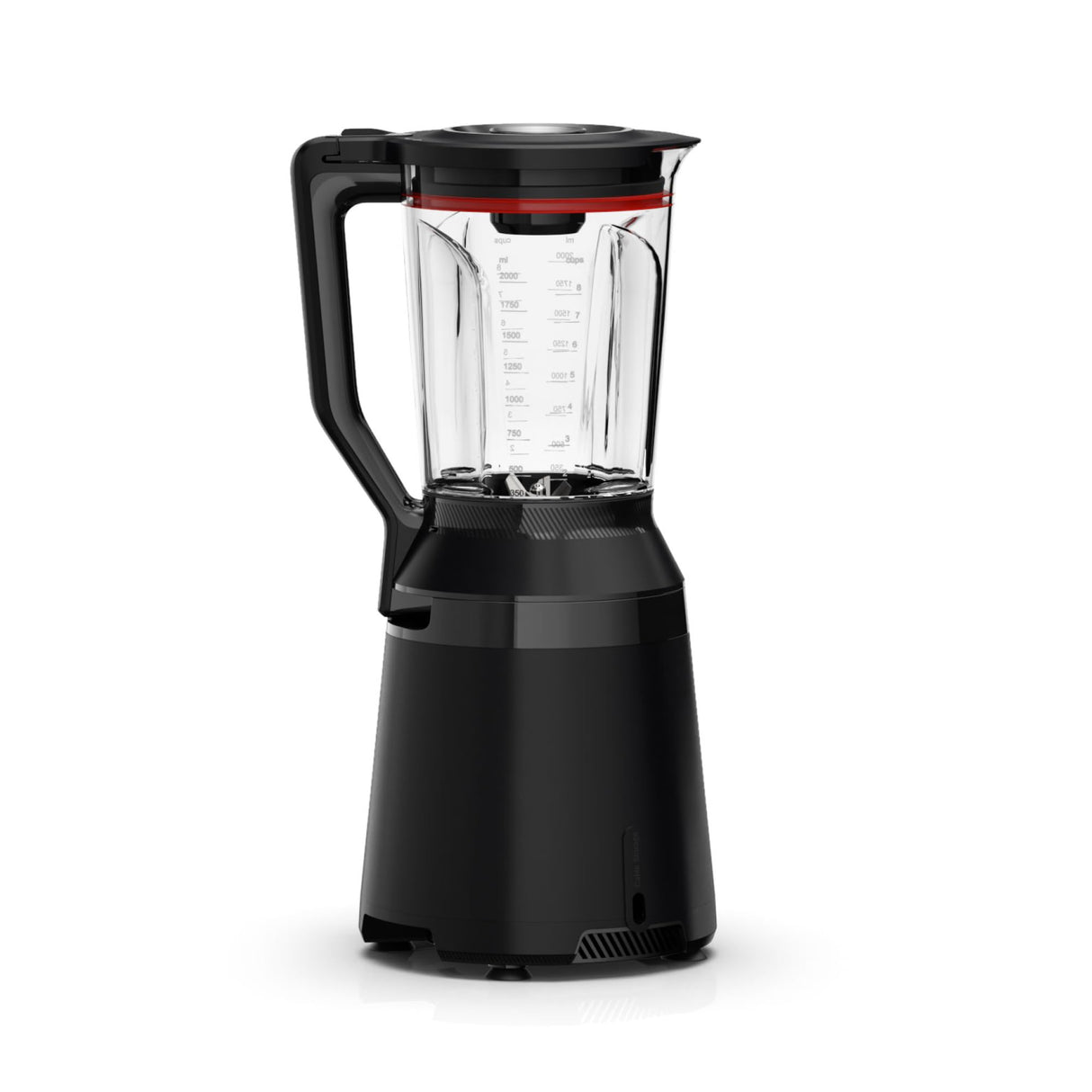 Bosch, batidora de vaso MMB6652B, VitaPower Serie 6, motor de 1800 vatios, velocidad del motor de hasta 45.000 rpm, 6 programas automáticos, jarra batidora Tritan, negro