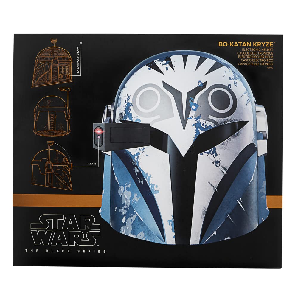Star Wars The Black Series - Bo-Katan Kryze - Casco electrónico premium The Mandalorian - Artículo de colección para juego de rol - Edad: 14+