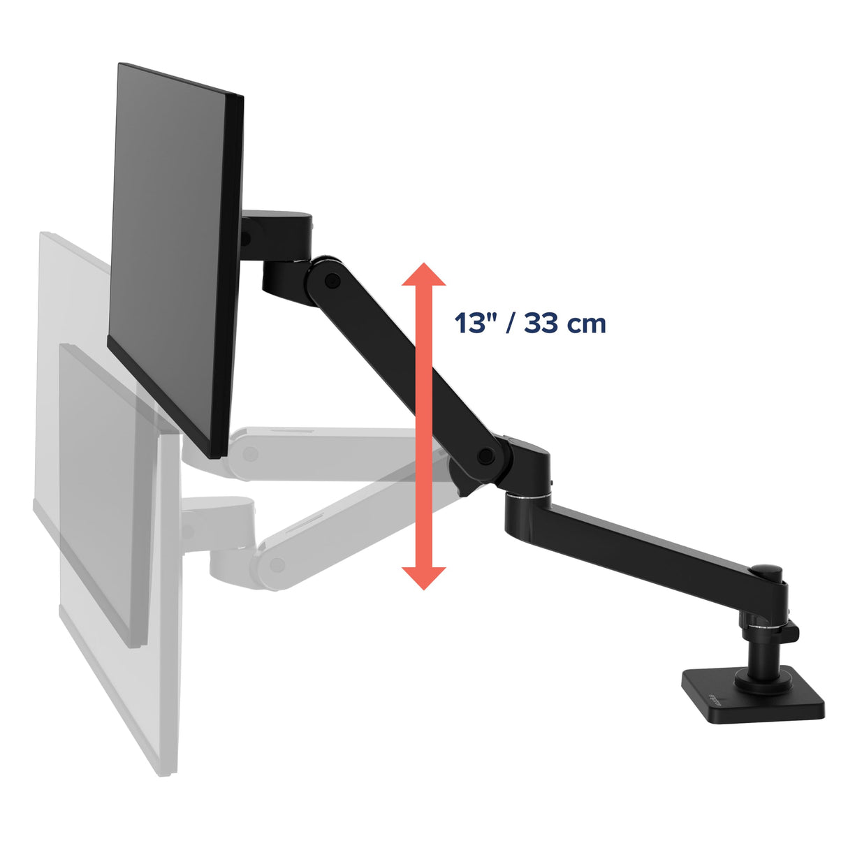 LX Pro Arm Single DP Desk Mount WCB