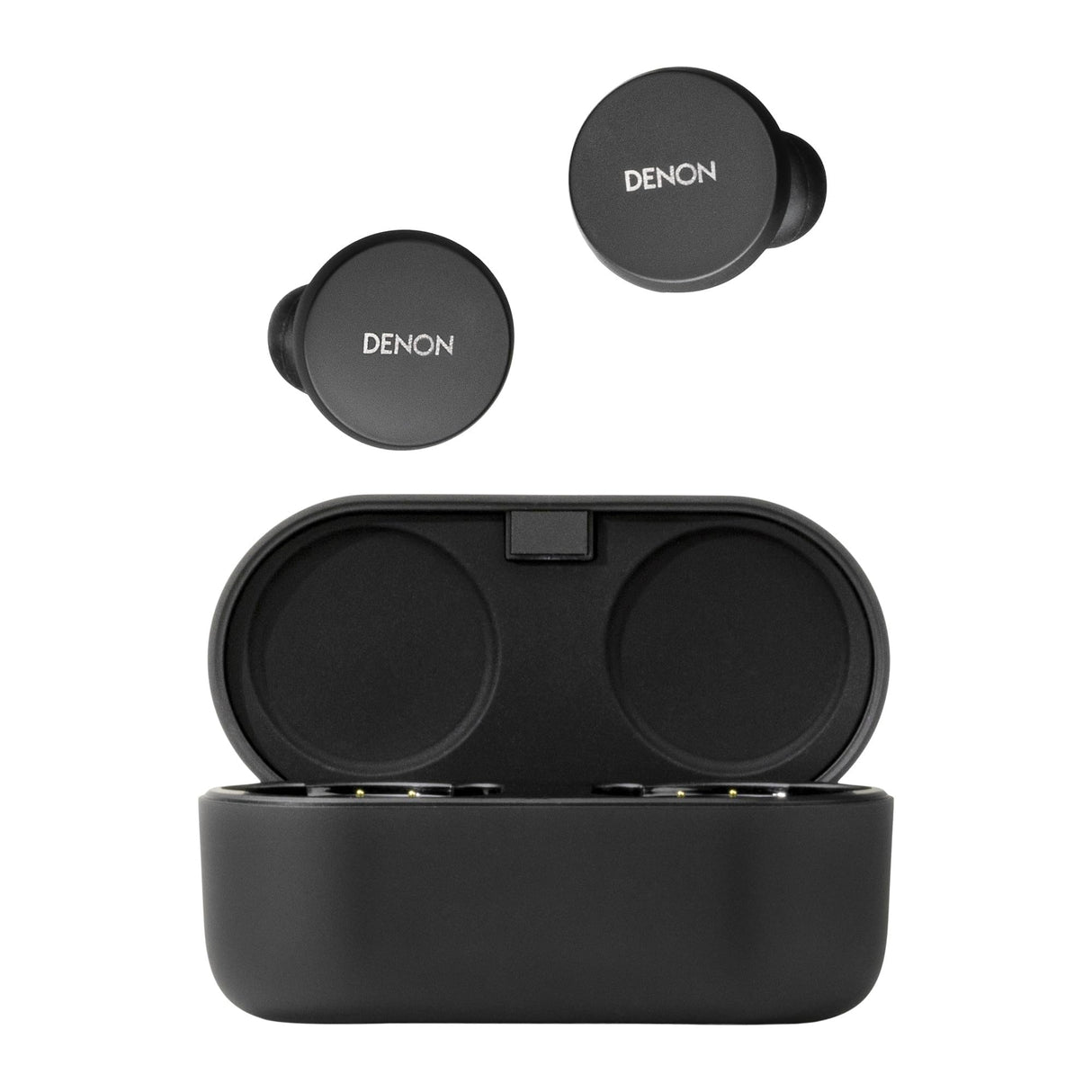 DENON PerL True Wireless Earbuds, Perfil de Sonido Personalizado, Auriculares con cancelación de Ruido, Auriculares Resistentes al Agua, con micrófonos Integrados y batería de Larga duración