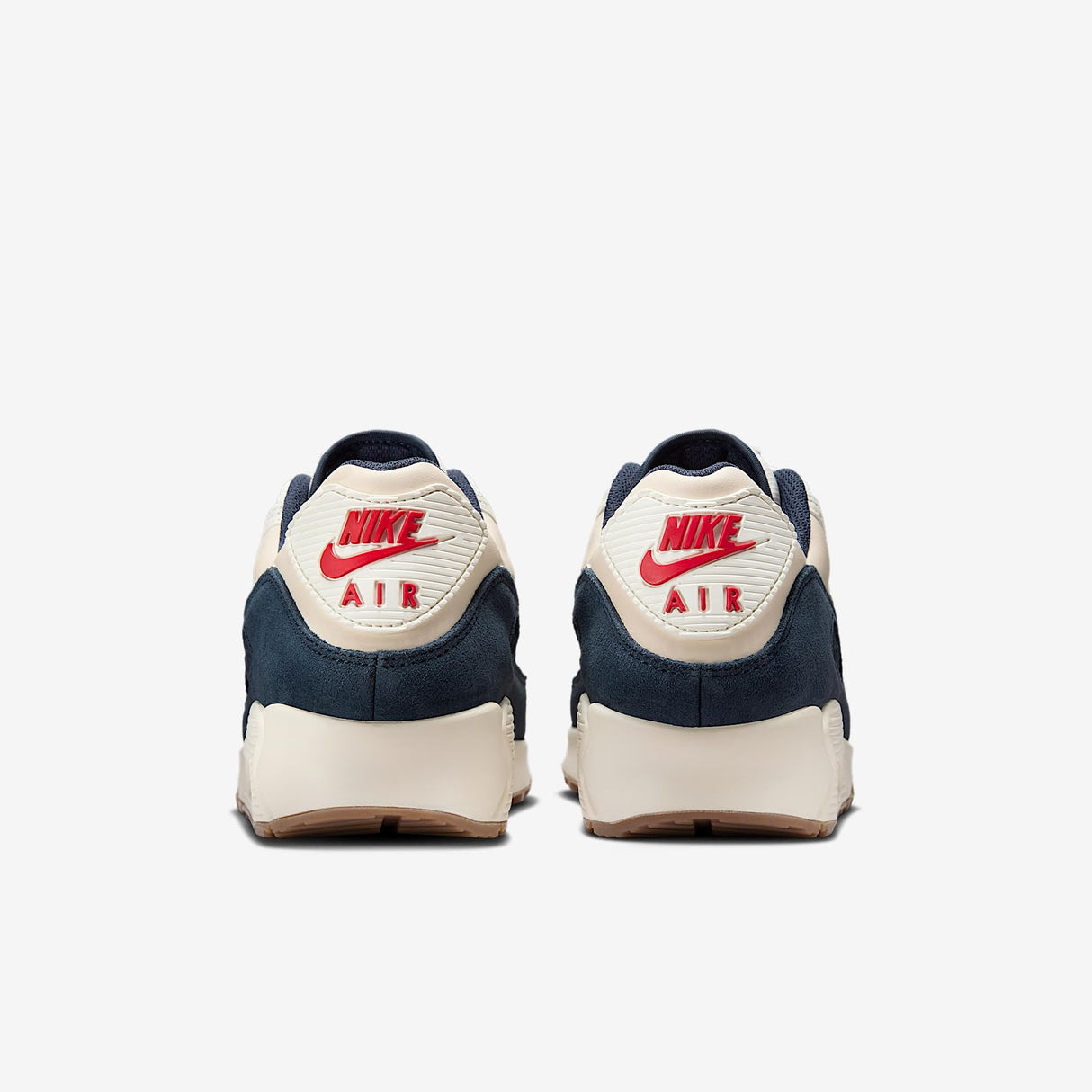 NIKE Air MAX 90 PRM, Zapatillas Deportivas para Hombre, Vela Marfil Claro Lt Khaki Thunder Azul, 44 EU