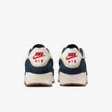 NIKE Air MAX 90 PRM, Zapatillas Deportivas para Hombre, Vela Marfil Claro Lt Khaki Thunder Azul, 44 EU