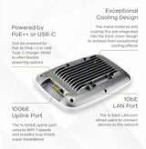 Zyxel Enterprise-Grade WiFi 7 (802.11be) BE22000 Triple Radio NebulaFlex Pro Access Point, 10GbE Uplink, Managed via Nebula App/Web, WLAN or Device Interface