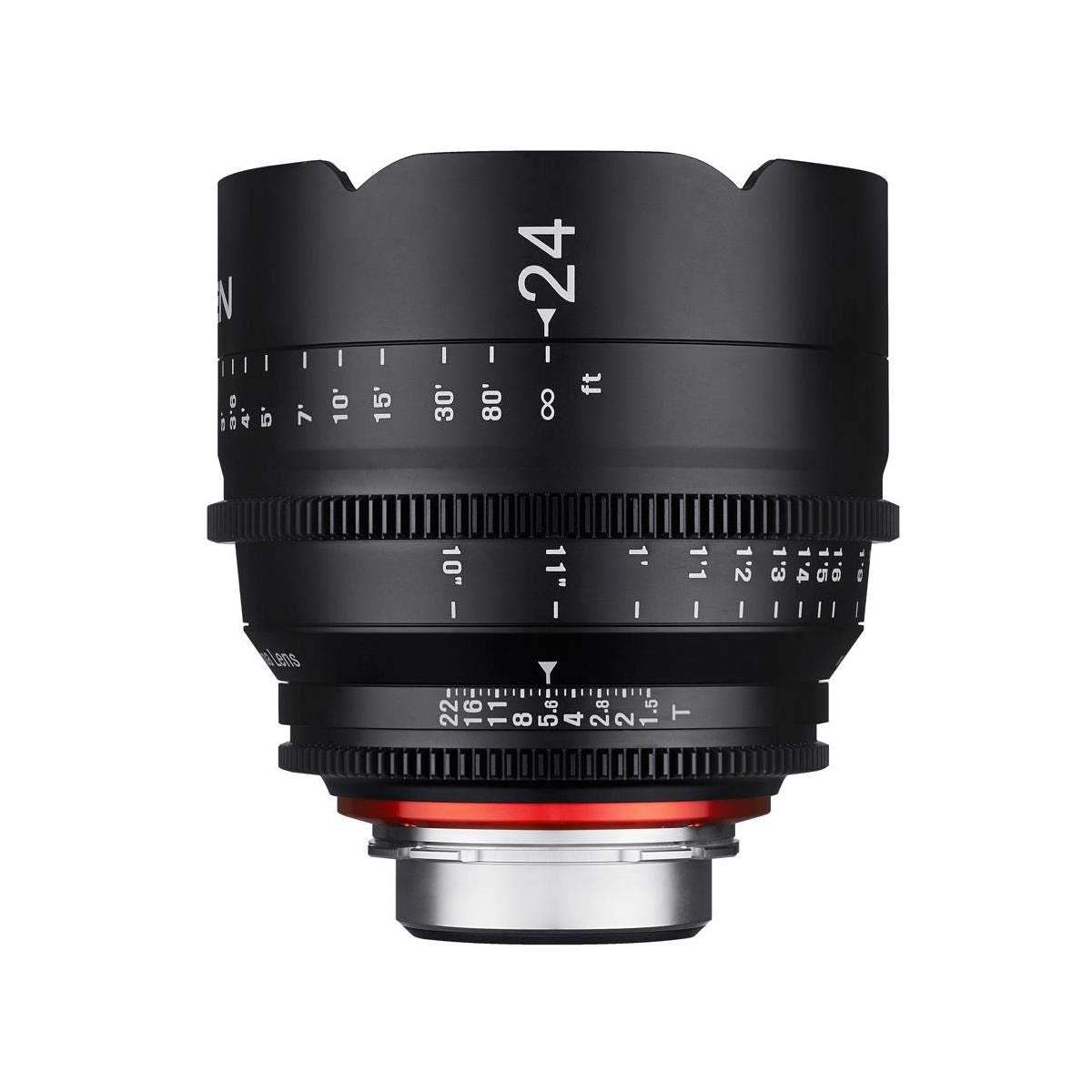 Rokinon Xeen XN24-C 24mm T1.5 Lente Profesional Cine para Canon EF, Negro