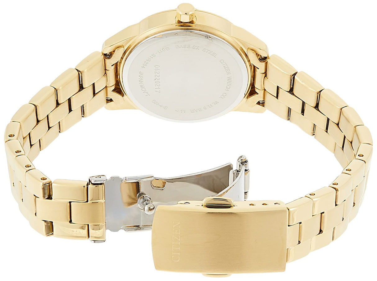 Citizen Reloj Analógico para Mujer de Cuarzo con Correa en Acero Inoxidable EU6072-56D