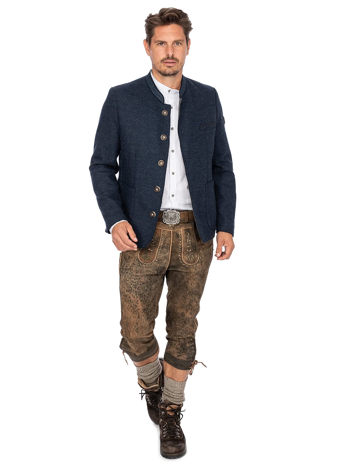 Stockerpoint Jacke Wolfgang2 Trachtenjacken, Azul (Dunkelblau Dunkelblau), XX-Large (Talla del Fabricante: 56) para Hombre