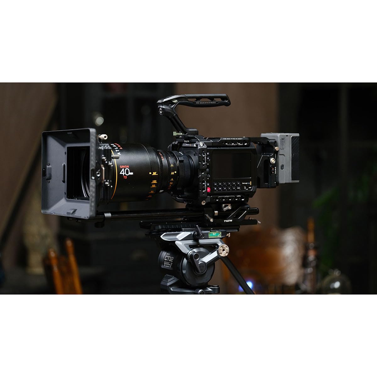 Tilta Pyxis - Jaula para cámara 6K Compatible con Pyxis 6K Pro Kit con Mango Superior, Placa Base, Placa de batería, Montaje en V ES-T21-B-V