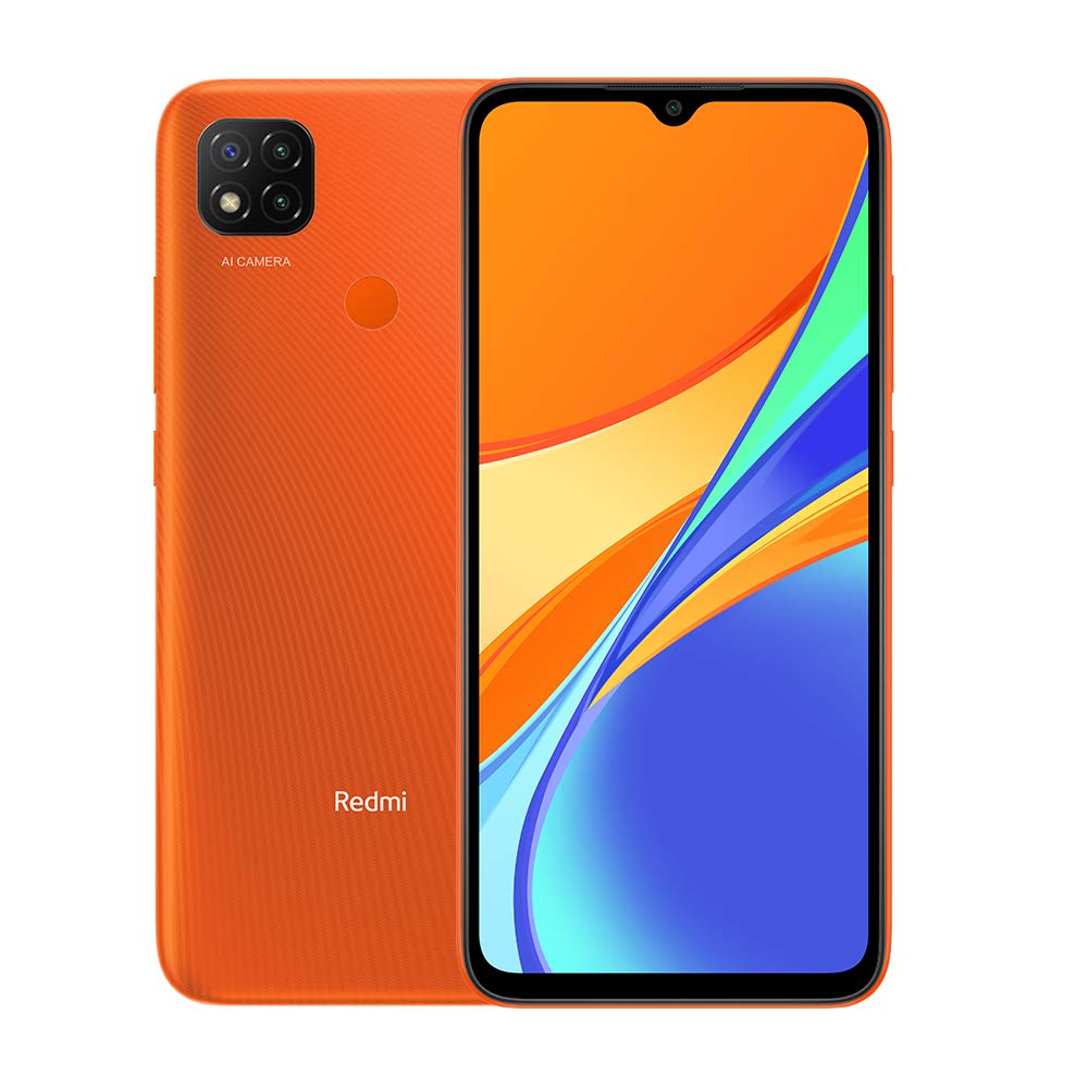 Xiaomi Redmi 9C Smartphone 3GB 64GB 6.53" HD+ Dot Drop Display 5000mAh (typ) Desbloqueo Facial con IA 13 MP AI Triple Cámara Naranja