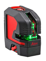 Leica Lino L2P5G: Nivel láser de punto y líneas cruzadas con batería Li-Ion, cargador, adaptador magnético innovador y soporte para pared en una carcasa (láser verde, alcance de trabajo: 35 m)