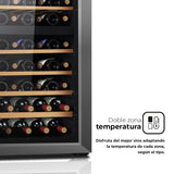 SVAN Vinoteca 52 Botellas Negro SVN5200D. Capacidad 127 Litros, Bajo Nivel Sonoro, Luz Interior, Eficiencia Energética Clase G
