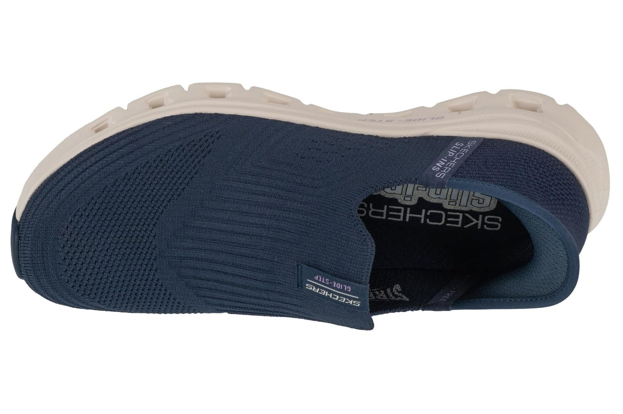 Skechers Glide-Step Pro Everyday Citizen, Zapatillas Mujer, Navy Knit/Blue Trim, 39.5 EU