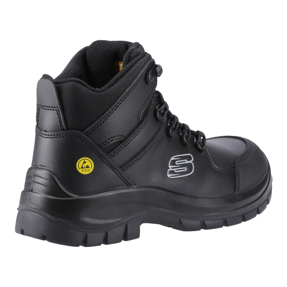 Skechers Men's Trophus Kilram Construction Boot, Black, 44 EU