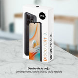 SPC Discovery 3 - Smartphone 6,8” IPS 120Hz | 128GB Memoria Interna y 4GB RAM | 50MP Dual CAM AI | NFC y Biometría | Android 14 | Batería 5000mAh con Carga rápida – Color Dark Matter