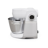 Bosch - Robot de Cocina, Serie 6, 1600W, Amasado Planetario 3D, Set de Pastelería, Triturador, Batidora de vaso ThermoSafe, Blanco, MUMS6EW22