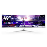 PHILIPS Evnia 49M2C8900 - Monitor Gaming Curvo OLED DQHD de 49 pulgadas, 240 Hercios, 0,03ms GtG, HDR400, Ambiglow (5120x1440, HDMI 2.1, DisplayPort 1.4, USB-C, Hub USB) blanco