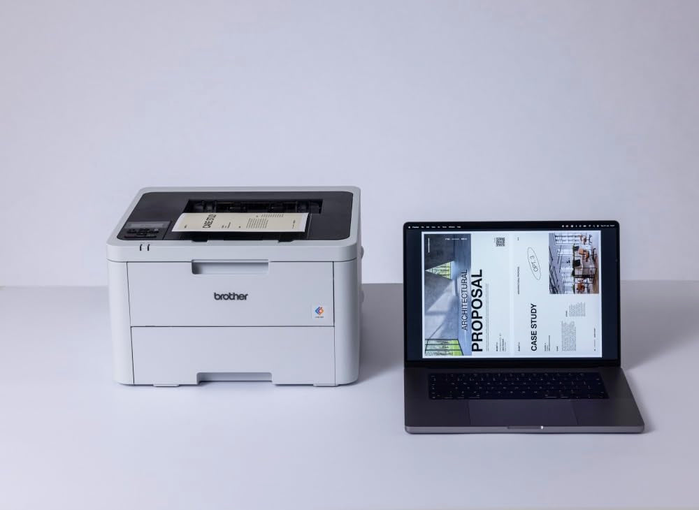 Brother HLL3240CDW, Impresora láser LED Color con Red Cableada y WiFi, impresión automática a Doble Cara