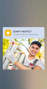 somfy 1871229 - Videoportero V350 Connect | Intercomunicador conectado | Pantalla de 7 pulgadas | Visión nocturna | Gestión remota de visitas a través de la app Protect | Controla hasta 5 equipos