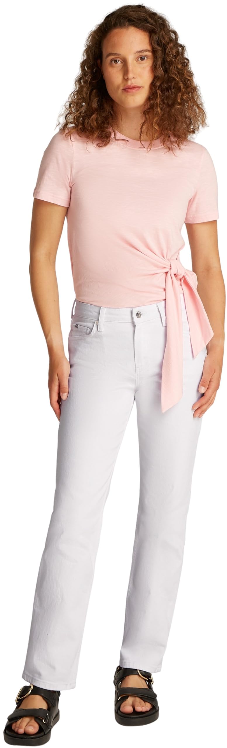 Tommy Hilfiger Vaqueros Mujer Classic White Straight Fit, Blanco (TH Optic White), 30W/30L