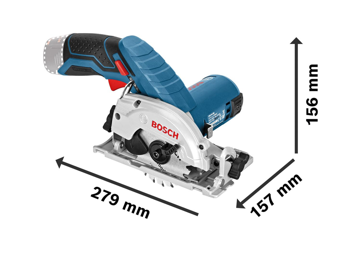 Bosch Professional 12V System GKS 12V-26 - Sierra circular a batería (Ø disco 85 mm, 2 baterías x 3.0 Ah, en L-BOXX)