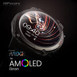 HiFuture GoMix2 Reloj Inteligente Hombre Mujer, Pantalla AMOLED, Resistente al Agua IP68, Monitor de frecuencia cardíaca en la, podómetro smartwatch para Android e iOS (Naranja)