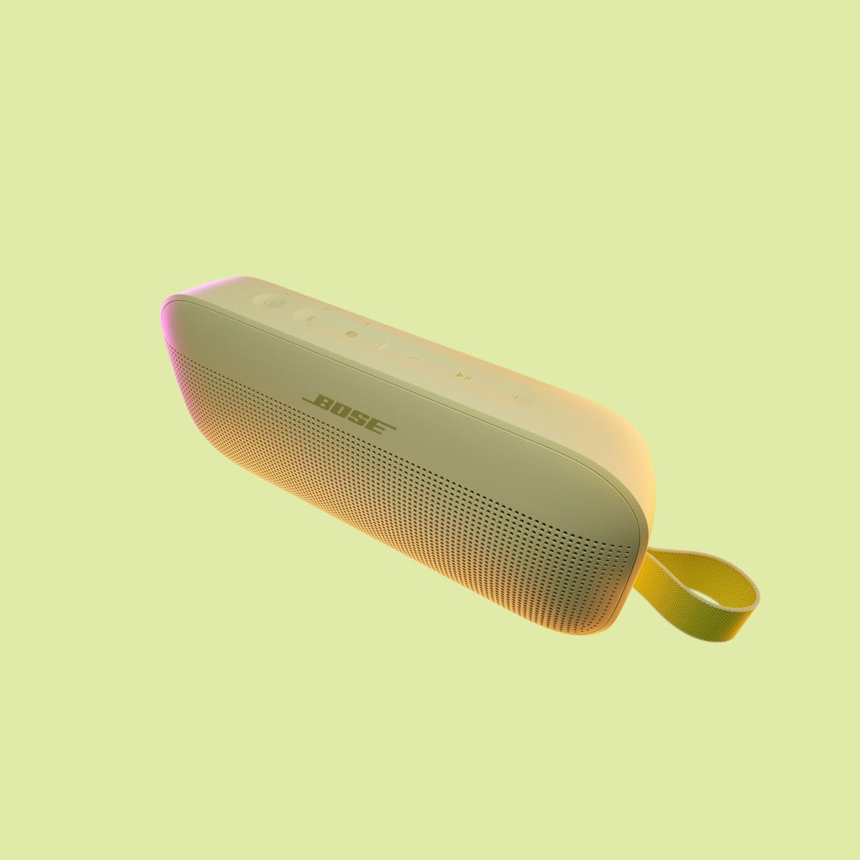 Bose SoundLink Flex (2.ª Gen.), Altavoz portátil inalámbrico con Bluetooth pequeño y Potente para Fiestas al Aire Libre, hasta 12 h de autonomía, Resistente al Agua IP67 y al Polvo, amorillo limón