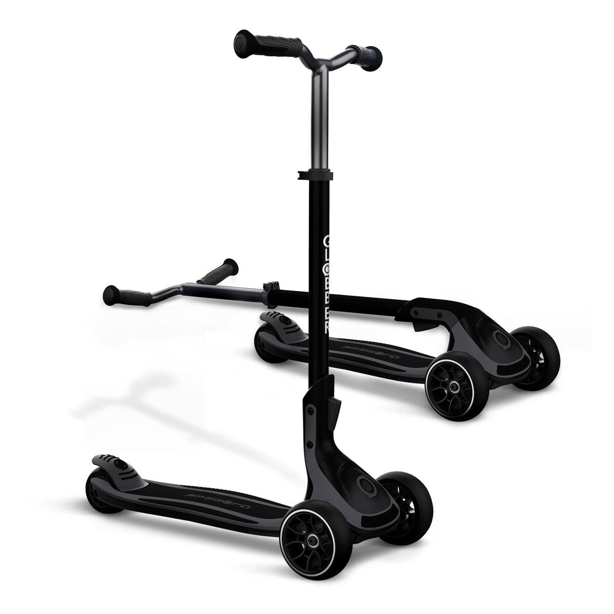 Globber - ULTIMUM - Patinete plegable de 3 ruedas para niños, adolescentes y adultos , Gris carbón