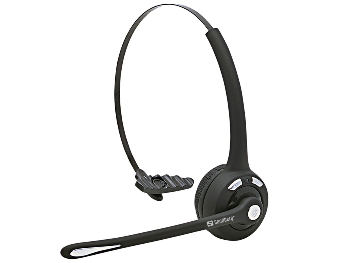 Sandberg Auriculares Bluetooth para Oficina, 126 – 23 (Bluetooth, Auriculares, Banda para la Cabeza, Centro de Llamadas, Negro, monaural, inalámbrico)