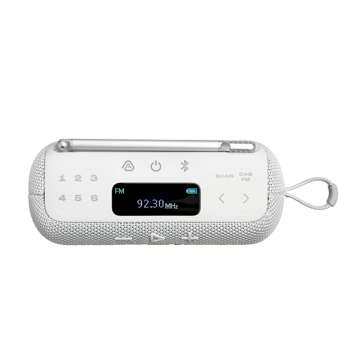 JBL Tuner 3 Radio portátil Dab/Dab+/FM Bluetooth con 6 ajustes, hasta 15 h de autonomía, Resistencia IP68, conexión Multi-Altavoz Auracast, Compatible con la aplicación JBL Portable, Blanco