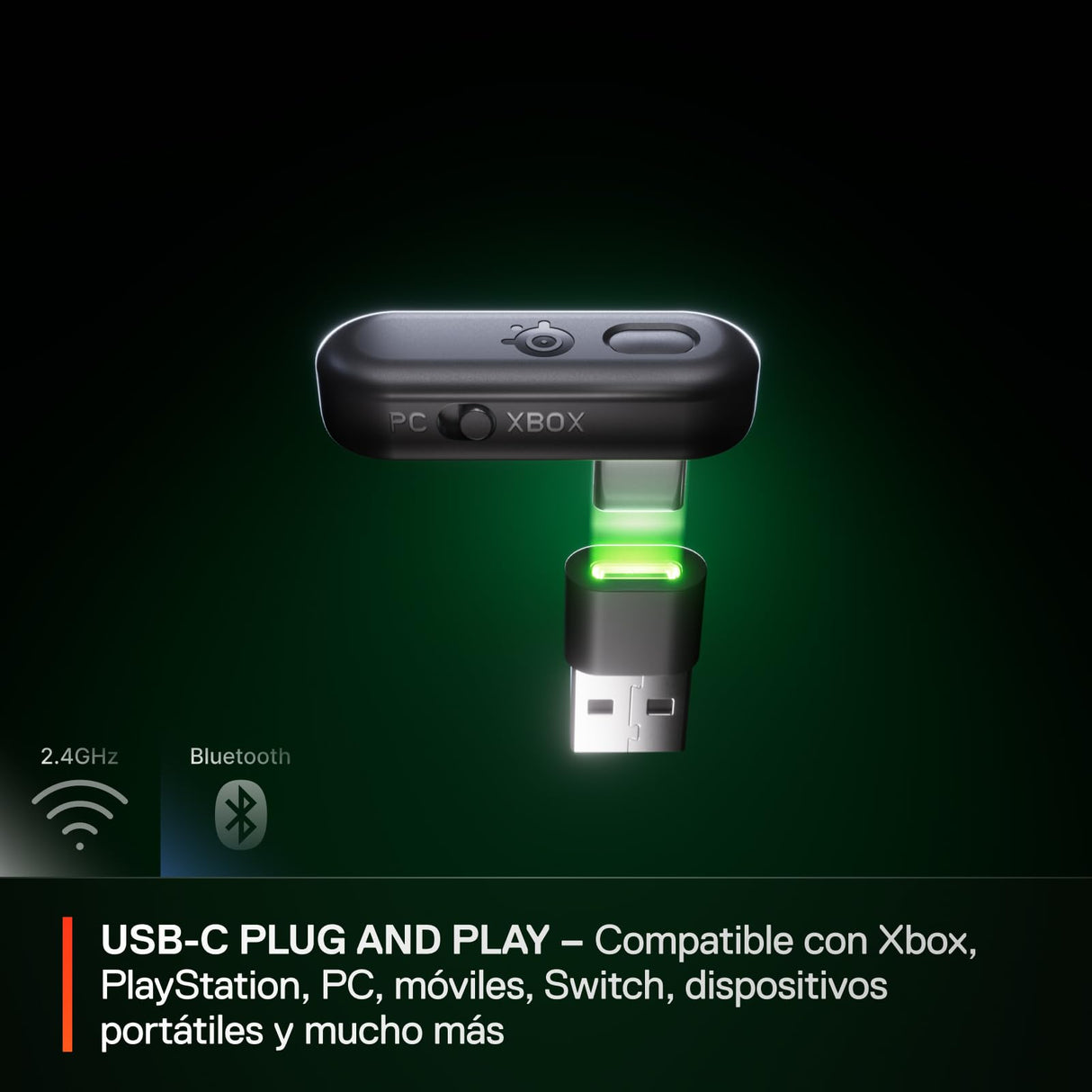SteelSeries Arctis Nova 3X Wireless Auriculares Gaming multiplataforma - App - Batería 40h - Controladores magnéticos de neodimio - 2,4 GHz/Bluetooth - Micro extraíble - Xbox,PS, PC, Switch -Negro