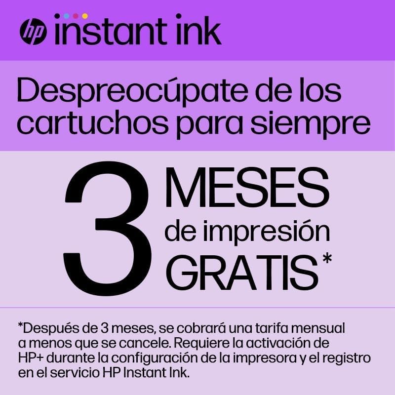 HP OfficeJet Pro 8122e, Impresora multifunción profesional de tinta A4 a color, Copia, Escáner, Mobile Fax, Wi-Fi, Impresión a doble cara automática, 3 meses de impresión Instant Ink con HP+, Gris