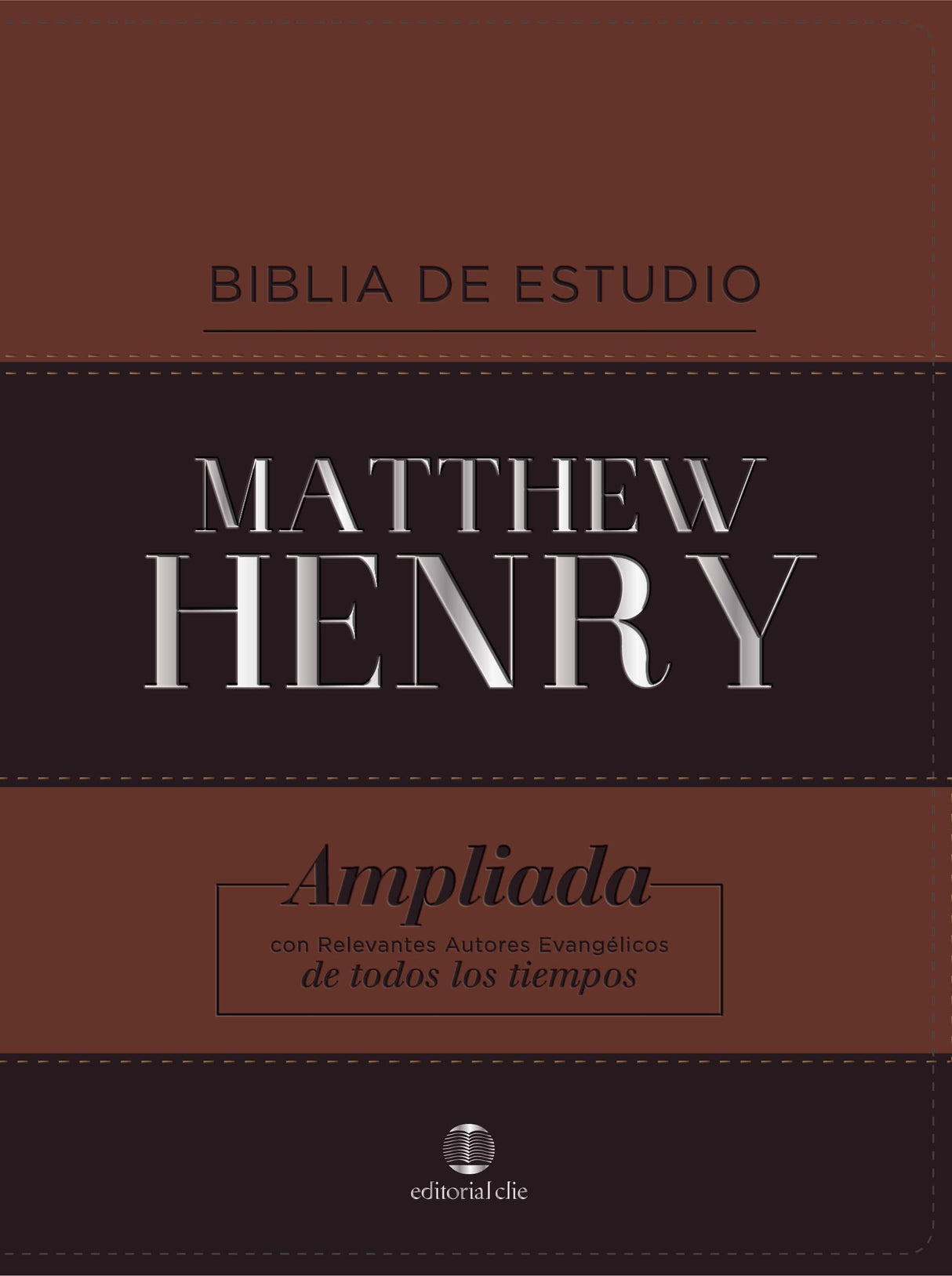 Biblia De Estudio Matthew Henry, Leathersoft clásica con índice: Reina Valera Revisada, piel italiana, ampliada con relevantes autores evangelicos de todos los tiempos (FONDO)
