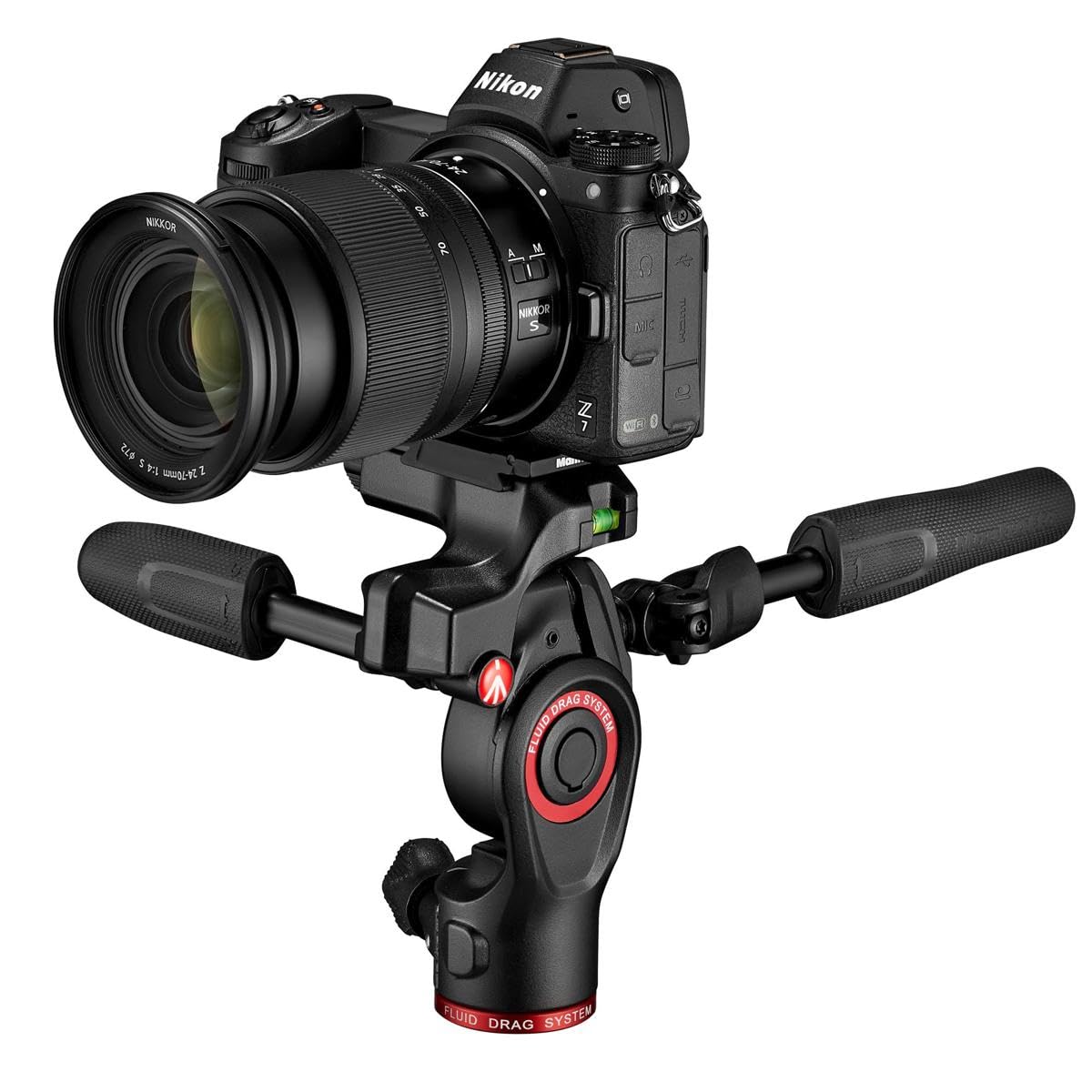 Manfrotto Befree - Cabezal de trípode para cámara en Vivo de 3 vías, Aluminio, Carga útil de 6 kg, para trípodes de Viaje, con Asas Plegables, Sistema de Arrastre Fluido, para Fotos y Videos, Equipo