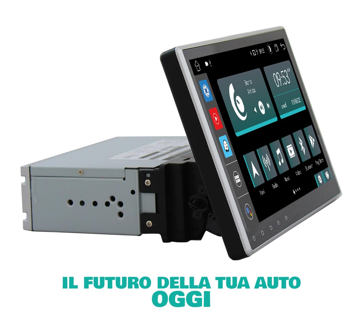 Radio de Coche universales 1 DIN Android GPS Bluetooth WiFi USB Dab+ Touchscreen 10" 4core Carplay AndroidAuto