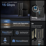 TP-Link Archer BE700，Router Wi-Fi 7: tribanda, 10G, Baja latencia, Cobertura Total y conexión masiva，Compatible con EasyMesh