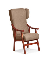 Abuelo a Gusto- Silla con Brazos, Orejas y apoya-Cabezas de Madera, con Respaldo Recto y sentada Alta, Ideal para Personas Mayores o Personas con Movilidad Reducida. Tamaño: 57x69x116 cm.