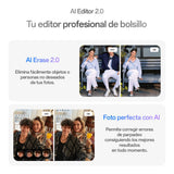 OPPO Reno14 5G – Smartphone Libre con IA, 8GB RAM + 256GB, Cámara Triple 50MP, Batería 6000mAh, Carga Rápida 45W, Pantalla AMOLED 120Hz, IP69, Dual SIM, Android, Versión Española - Luminous Green