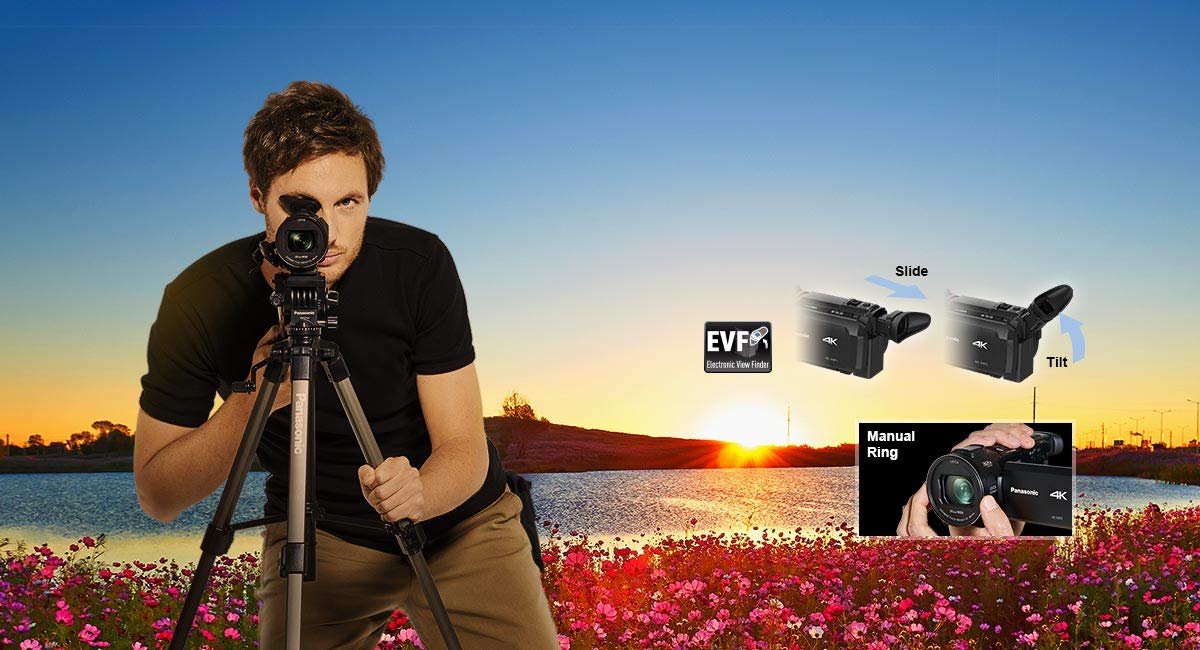 Panasonic HC-VXF1EB-K - Videocámara 4K con lente LEICA Dicomar, color negro