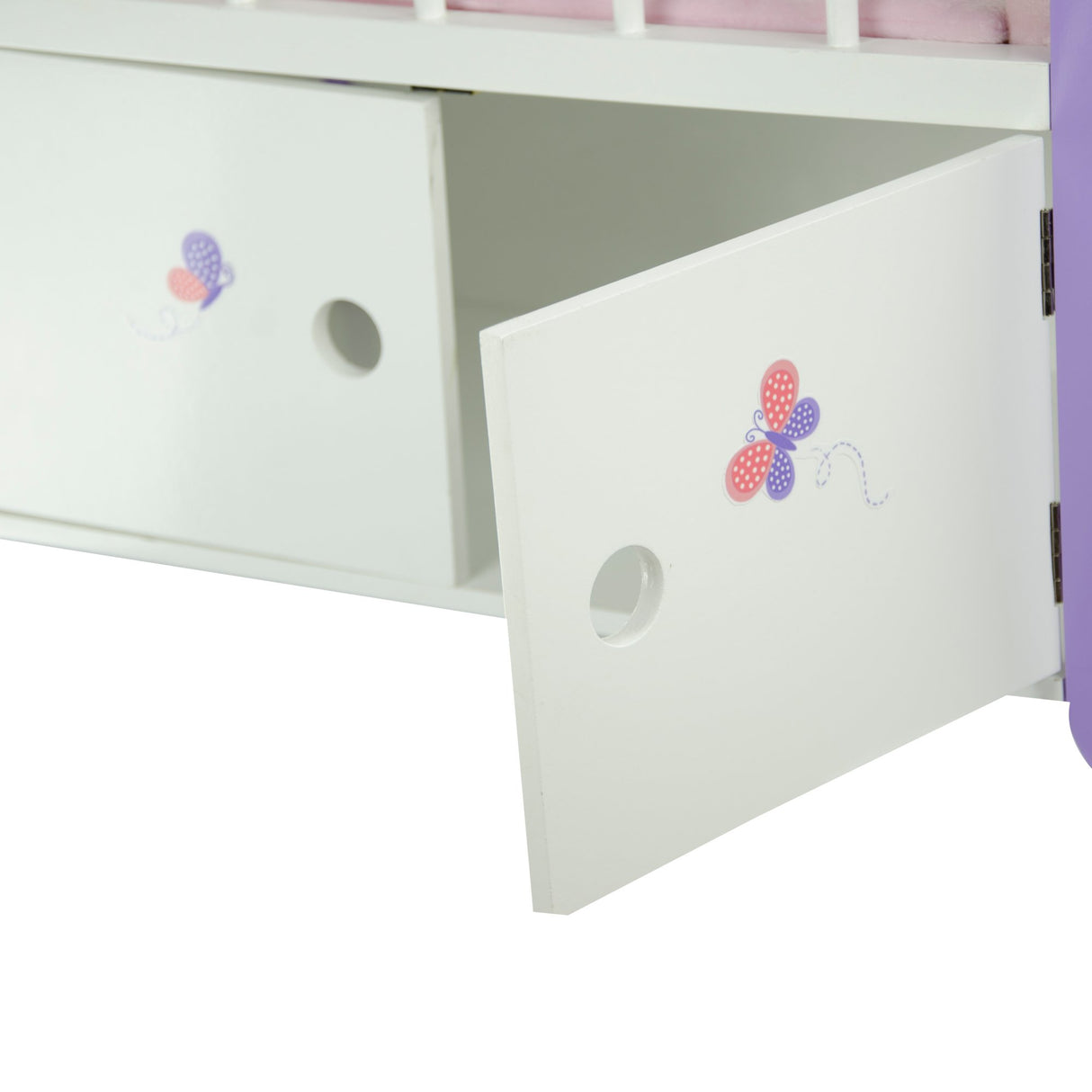 Cuna de muñecas con Almacenamiento Juguete para Niños Olivias World TD-0206A