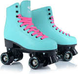 SMJ Sport - Patines de Ruedas para Mujer, Estilo Retro, con rodamientos de Bolas ABEC 7, Color Turquesa, Talla 35, 36, 37, 38, 39, 40, 41, Turquesa, Talla 38